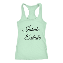 Load image into Gallery viewer, Women's Inhale Exhale  T Shirt - Black Text