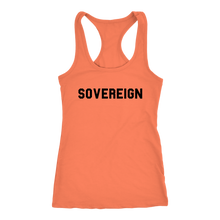 Load image into Gallery viewer, Women's Sovereign T Shirt - Black Text