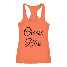 Load image into Gallery viewer, women's orange choose bliss t-shirt