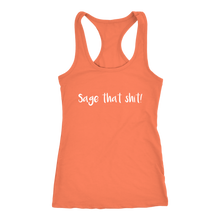 Load image into Gallery viewer, Women's Sage T Shirt - White Text