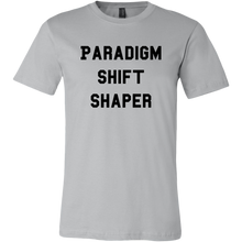 Load image into Gallery viewer, men's gray paradigm shift shaper T-shirt