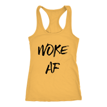 Load image into Gallery viewer, Women's Woke AF T Shirt - Black Text