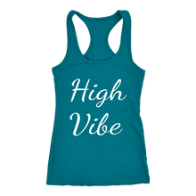 Load image into Gallery viewer, Women's High Vibe T Shirt - White Text