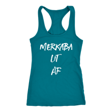 Load image into Gallery viewer, Women's Merkaba Lit AF T Shirt - White Text