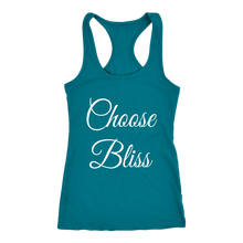 Load image into Gallery viewer, Women's Choose Bliss T Shirt - White Text