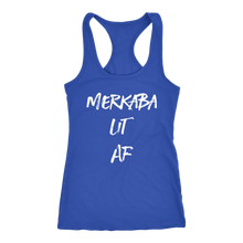 Load image into Gallery viewer, Women's Merkaba Lit AF T Shirt - White Text