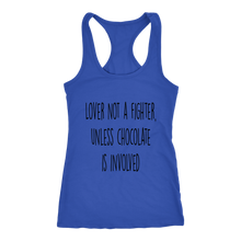 Load image into Gallery viewer, Women's Lover Not a Fighter - Black Text