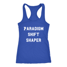 Load image into Gallery viewer, Women's Paradigm Shift Shaper T Shirt  - White Text