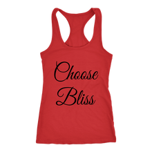 Load image into Gallery viewer, women's red choose bliss t-shirt