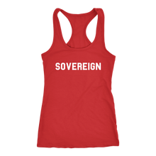 Load image into Gallery viewer, Women's Sovereign T Shirt - White Text