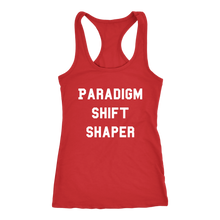 Load image into Gallery viewer, Women's Paradigm Shift Shaper T Shirt  - White Text