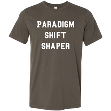 Load image into Gallery viewer, men's dark brown paradigm shift shaper t-shirt