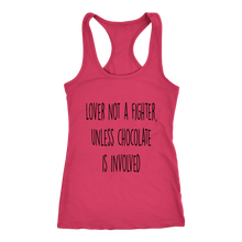 Load image into Gallery viewer, Women's Lover Not a Fighter - Black Text