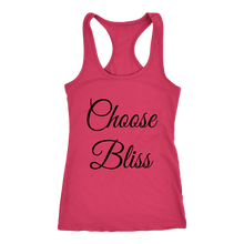 Load image into Gallery viewer, women's hot pink choose bliss t-shirt
