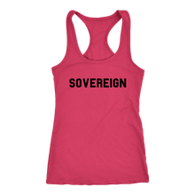 Load image into Gallery viewer, Women's Sovereign T Shirt - Black Text