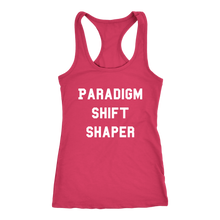 Load image into Gallery viewer, Women's Paradigm Shift Shaper T Shirt  - White Text