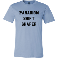 Load image into Gallery viewer, men's light blue paradigm shift shaper T-shirt