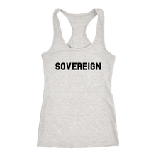 Load image into Gallery viewer, Women's Sovereign T Shirt - Black Text