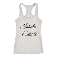 Load image into Gallery viewer, Women's Inhale Exhale  T Shirt - Black Text
