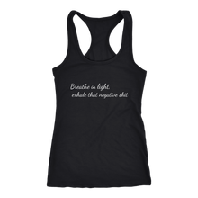 Load image into Gallery viewer, women's black breathe in light t-shirt