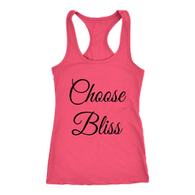 Load image into Gallery viewer, women's coral pink choose bliss t-shirt