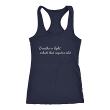 Load image into Gallery viewer, women's navy breathe in light t-shirt