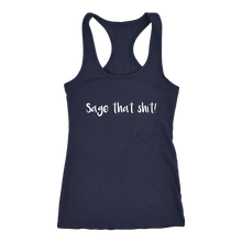 Load image into Gallery viewer, Women's Sage T Shirt - White Text