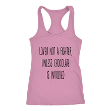 Load image into Gallery viewer, Women's Lover Not a Fighter - Black Text