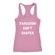 Load image into Gallery viewer, Women's Paradigm Shift Shaper T Shirt  - White Text