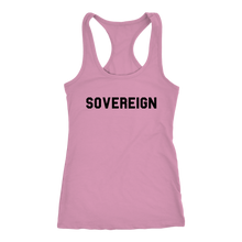 Load image into Gallery viewer, Women's Sovereign T Shirt - Black Text