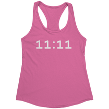 Load image into Gallery viewer, 1111_Tank_Top_-_White_Text_for_Women_-__Hot_Pink_Mockup.png_15370271