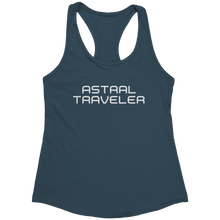 Load image into Gallery viewer, Astral_Traveler_Tank_Top_-_White_Text_fo_Indigo_Mockup.png_15367864