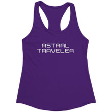 Load image into Gallery viewer, Astral_Traveler_Tank_Top_-_White_Text_fo_Purple_Rush_Mockup.png_15367870