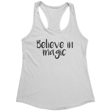 Load image into Gallery viewer, Believe_in_Magic_Tank_Top_-_Black_Text_f_White_Mockup.png_15370607
