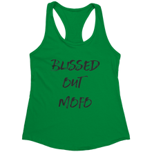 Load image into Gallery viewer, Blissed_Out_Tank_Top_-_Black_Text_for_Wo_Kelly_Green_Mockup.png_15367921