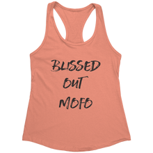 Load image into Gallery viewer, Blissed_Out_Tank_Top_-_Black_Text_for_Wo_Light_Orange_Mockup.png_15367922