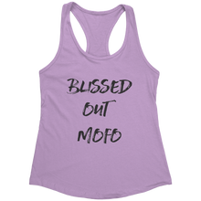 Load image into Gallery viewer, Blissed_Out_Tank_Top_-_Black_Text_for_Wo_Lilac_Mockup.png_15367923