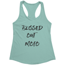 Load image into Gallery viewer, Blissed_Out_Tank_Top_-_Black_Text_for_Wo_Mint_Mockup.png_15367925