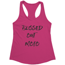 Load image into Gallery viewer, Blissed_Out_Tank_Top_-_Black_Text_for_Wo_Raspberry_Mockup.png_15367926
