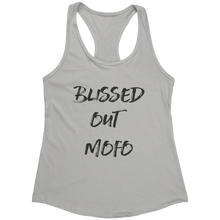 Load image into Gallery viewer, Blissed_Out_Tank_Top_-_Black_Text_for_Wo_Silver_Mockup.png_15367927