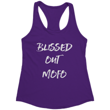 Load image into Gallery viewer, Blissed_Out_Tank_Top_-_White_Text_for_Wo_Purple_Rush_Mockup.png_15367940