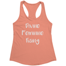 Load image into Gallery viewer, Divine_Feminine_Rising_Tank_Top_-_White__Light_Orange_Mockup.png_15370732
