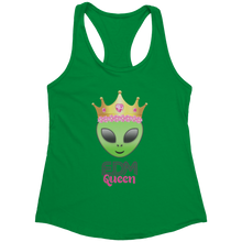 Load image into Gallery viewer, EDM_Queen_Tank_Top_-_For_Women_-_New_Kelly_Green_Mockup.png_15368113