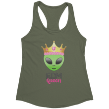 Load image into Gallery viewer, EDM_Queen_Tank_Top_-_For_Women_-_New_Military_Green_Mockup.png_15368116