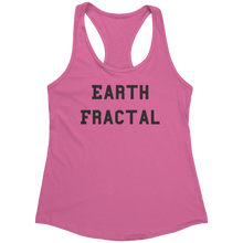 Load image into Gallery viewer, Earth_Fractal_Tank_Top_-_Black_Text_for__Hot_Pink_Mockup.png_15368009