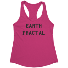Load image into Gallery viewer, Earth_Fractal_Tank_Top_-_Black_Text_for__Raspberry_Mockup.png_15368015