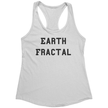 Load image into Gallery viewer, Earth_Fractal_Tank_Top_-_Black_Text_for__White_Mockup.png_15368018