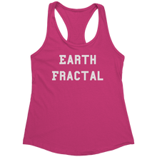 Load image into Gallery viewer, Earth_Fractal_Tank_Top_-_White_Text_for__Raspberry_Mockup.png_15368035