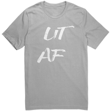 Load image into Gallery viewer, Etsy_and_Shopify_-_Mens-Lit_AF_-_White_T_Silver_Mockup.png_15624637
