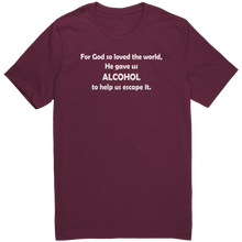 Load image into Gallery viewer, Etsy_and_Shopify_-_Mens_-_For_God_So_Lov_Maroon_Mockup.png_15624712